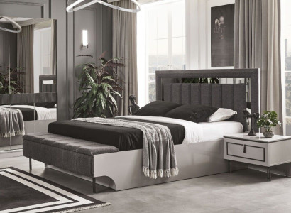 Bedroom Set Modern Bed and 2x Bedside tables Luxury Complete e Sets 3pcs
